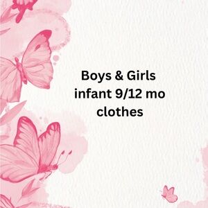 Infant Boys & Girls Clothes 9/12 Months